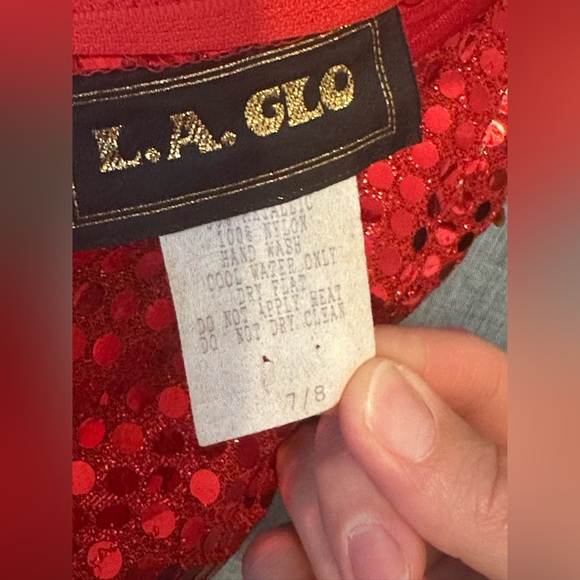 Red sequin dress - Picture 2 of 3